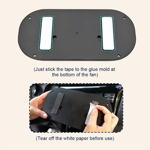 SOGO 360° Rotatable Dual Car Fans – Dash Mount Cooling for Summer | Premium Quality