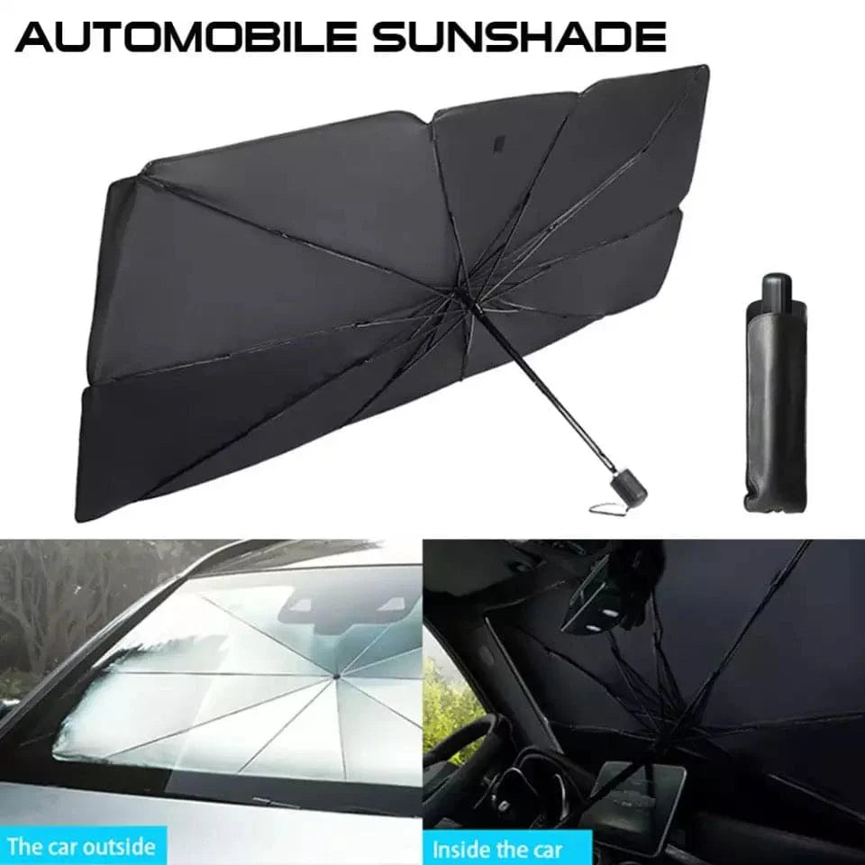 Car Windshield Sun Shade Umbrella - Foldable Car Umbrella Sunshade Cover UV Block Car Front Window